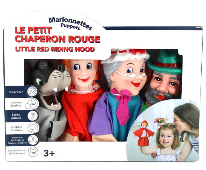 Lot de marionnettes enfants et loup- Le Monde de la Marionnette Lot de marionnettes enfants et loup- Le Monde de la Marionnette