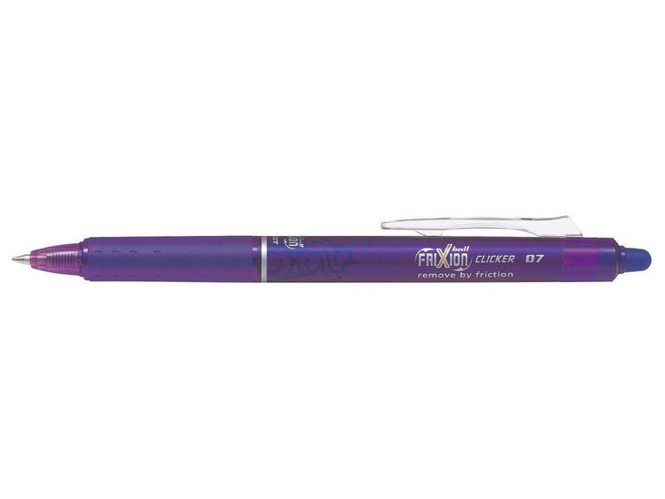 Stylo gel rétractable Frixion mauve