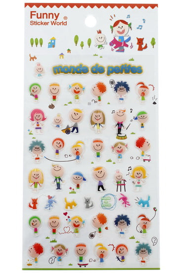 Gommettes Monde de filles et garçons