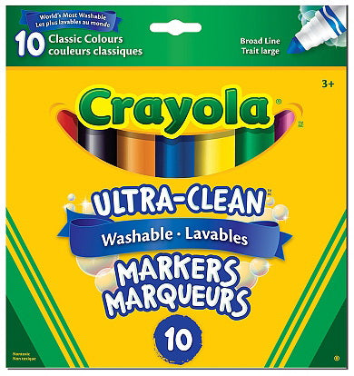Marqueurs lavables original (10) pte large Crayola