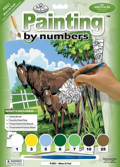 Peinture à numéros Cheval et poulain