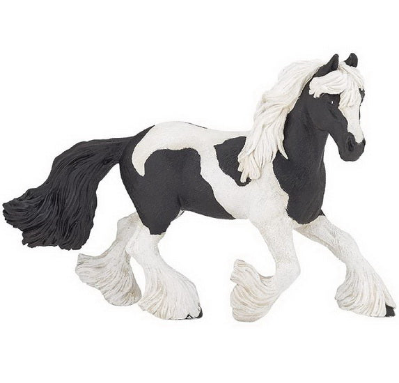 Figurine Cheval noir et blanc