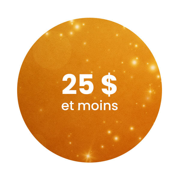 25$ et moins