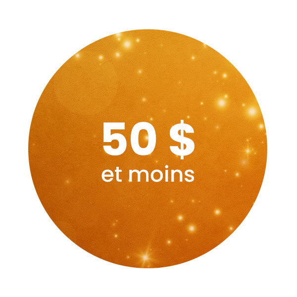 50$ et moins