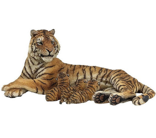 Tigresse couchée allaitant