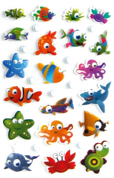 Autocollants animaux de la mer