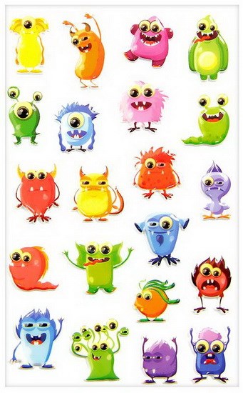 Autocollants monstres