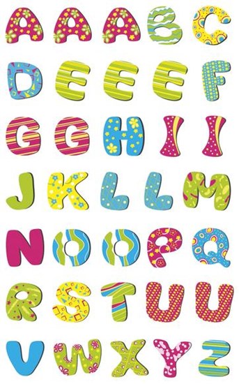 Autocollants alphabet pep's