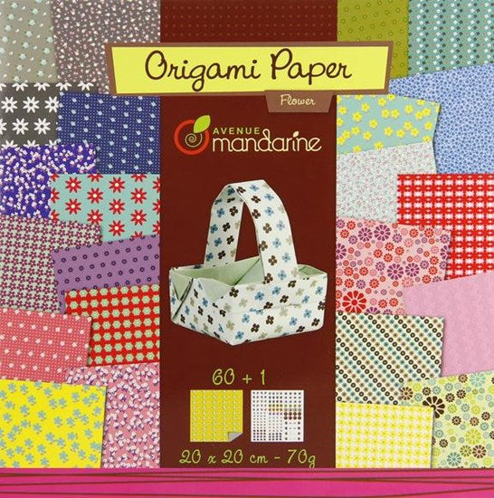 Origami papier motifs fleurs