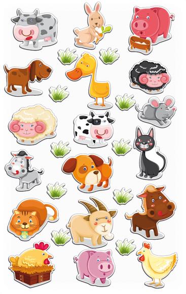 Autocollants Cooky : Animaux