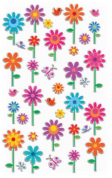 Autocollants Cooky : Fleurs 