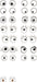 Autocollants Cooky : Yeux