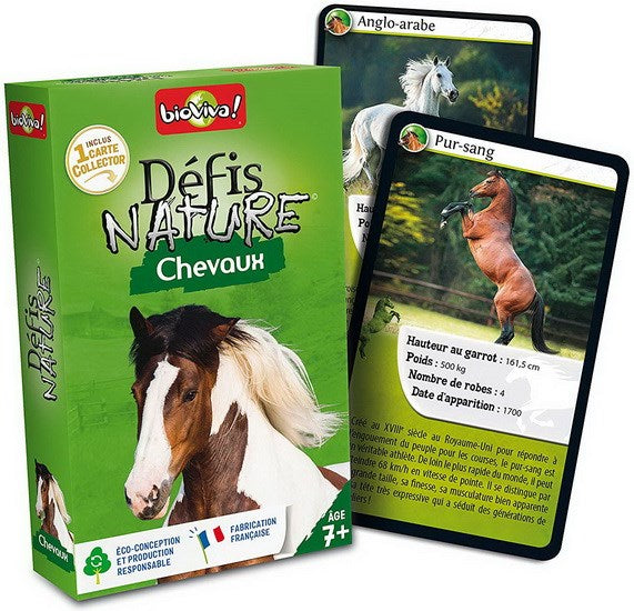 Cartes Défis nature Chevaux
