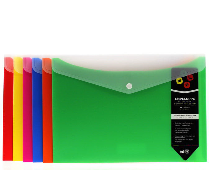 Enveloppe en poly fermeture bouton 6AS