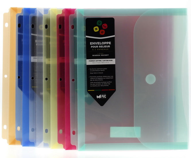 Env. poly pour relieur 3 anneaux 6AS