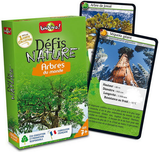 Cartes défis nature Arbres du monde