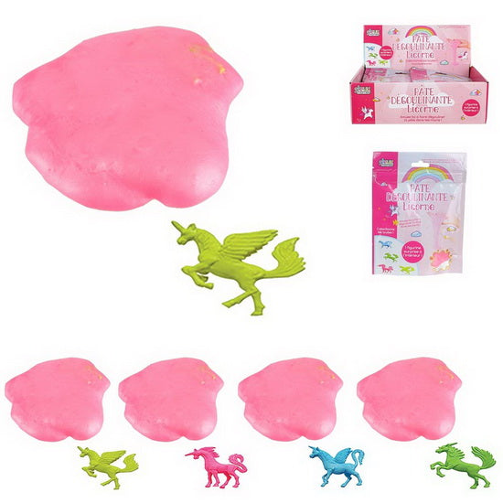 Pochette glu/slime jouet licorne
