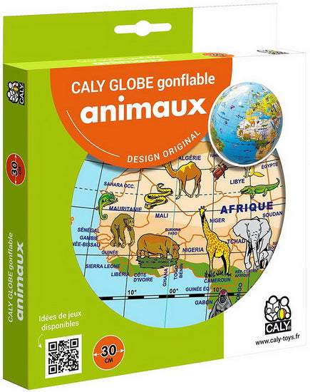 Globe gonflable Animaux 30 cm