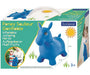 Cheval sauteur gonflable bleu
