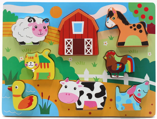 Casse-tête Chunky en bois Ferme