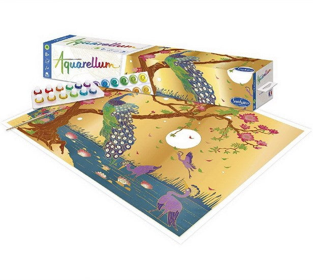 Aquarellum géant paravent Paon