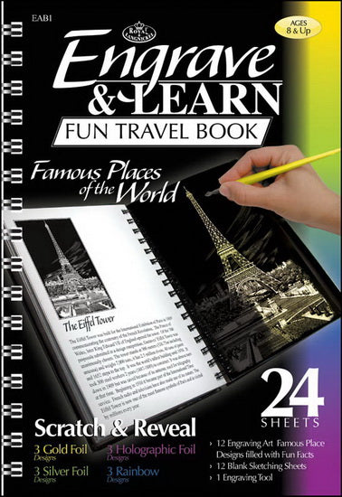 Livre voyage de gravures et d'apprentissages lieux et monde