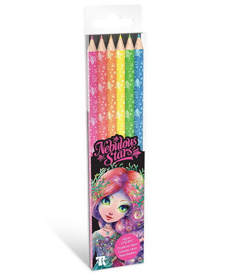 Assortiment de 6 crayons de couleur en bois