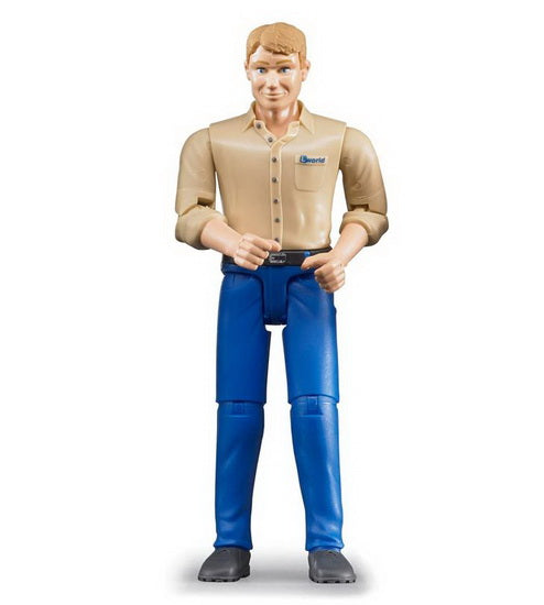 Figurine Homme en jeans bleu