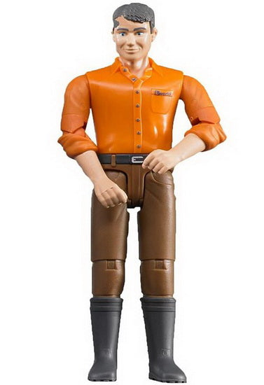 Figurine Homme en jeans brun