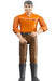 Figurine Homme en jeans brun