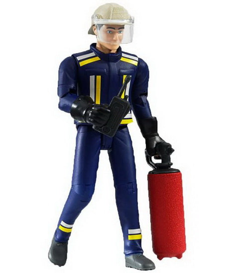 Figurine pompier avec accessoires