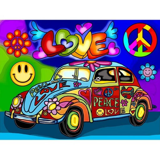 Amour de coccinelle 40 x 30 cm