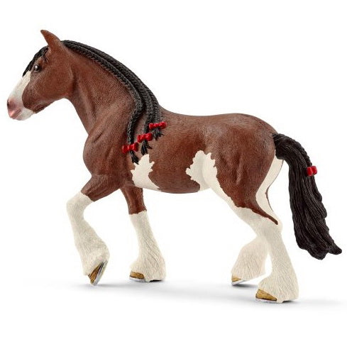 Figurine jument clydesdale