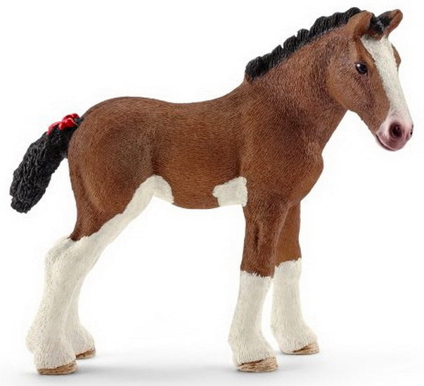 Figurine poulain clydesdale
