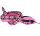 Serpent 137 cm rose et noir