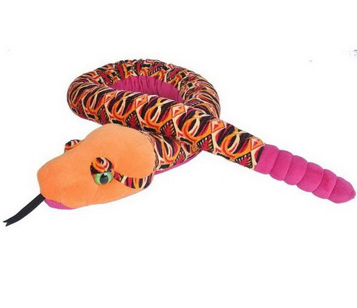 Serpent 137 cm Tribal orangé