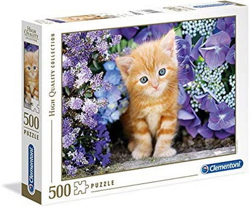Chat roux dans les fleurs 500 mcx