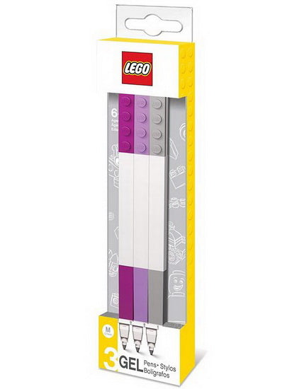 Ens. 3 Stylos gels Lego ASS.