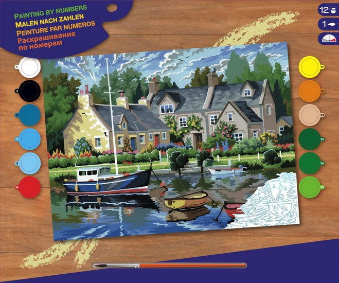 Peinture à numéros senior, Les eaux tranquilles