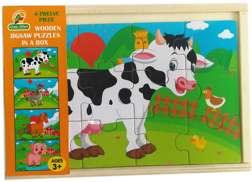 Casse-tête en bois 4 en 1 Ferme 2