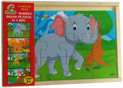 Casse-tête en bois 4 en 1 Safari