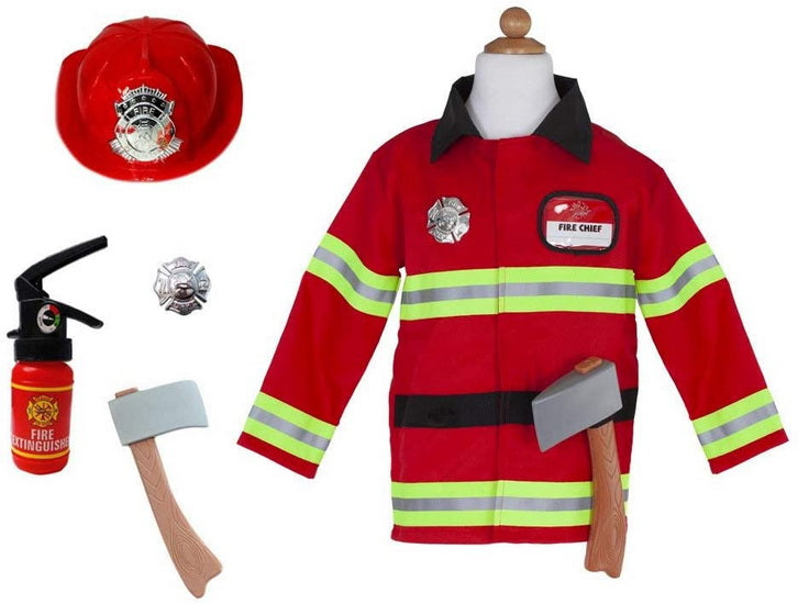 Costume de pompier 5 accessoires 5-6 ans