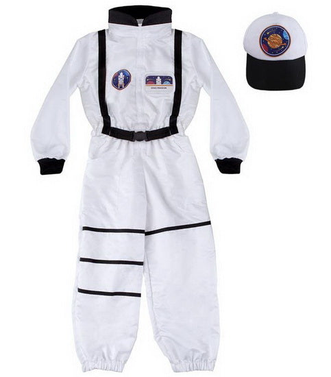 Costume d'astronaute avec chapeau et badge 5-6 ans