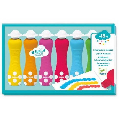 6 marqueurs mousse                                                                                                                                    