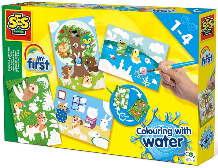 Coloriage à l'eau Animaux cachés