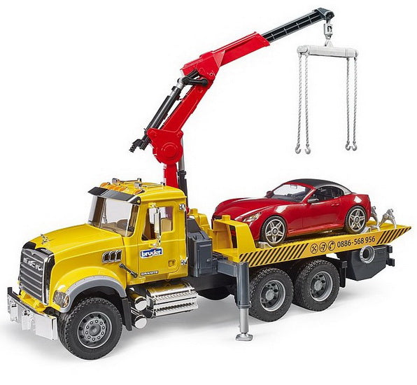 Camion remorque Mack Granite avec roadster