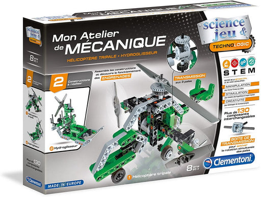 Mon atelier de mécanique : Hélico et aéroglisseur