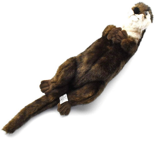 Peluche Loutre sur le dos 38cm