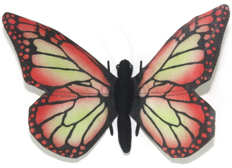 Peluche Papillon rouge 12cm