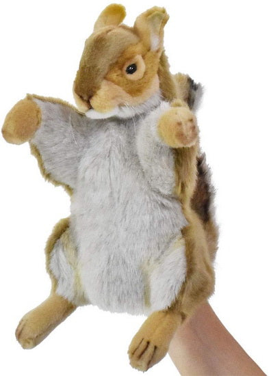 Marionnette écureuil roux 28cm